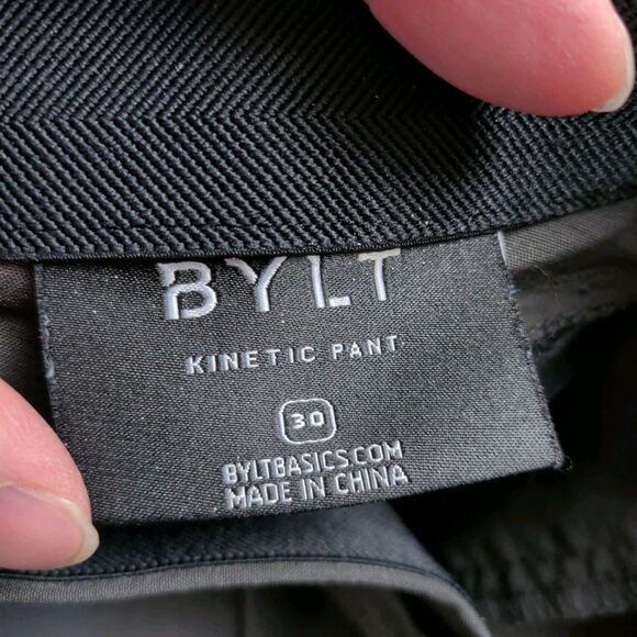 BYLT Kinetic Everyday Pant Mens 29x26 Charcoal Gray Performance Stretch EUC - Picture 6 of 15
